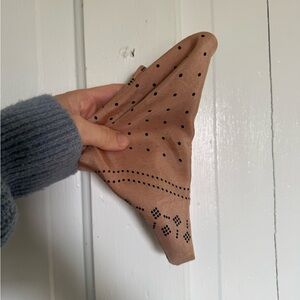 OZMA Tan and Black Scarf